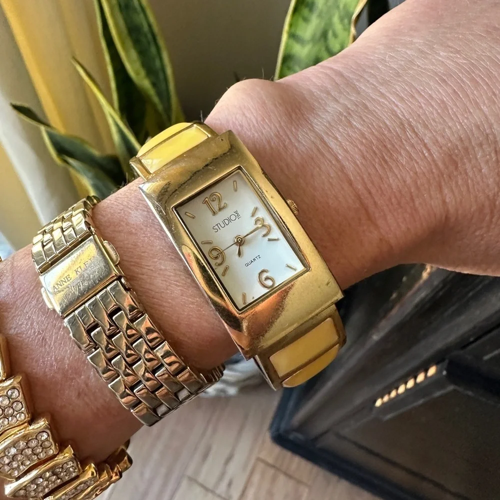 Studio Gold and Yellow Quartz Watch